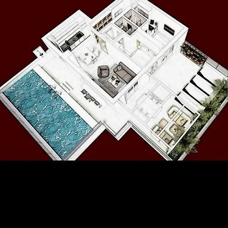 Apartmán The Pleasurist- With Private Heated Pool And Terrace